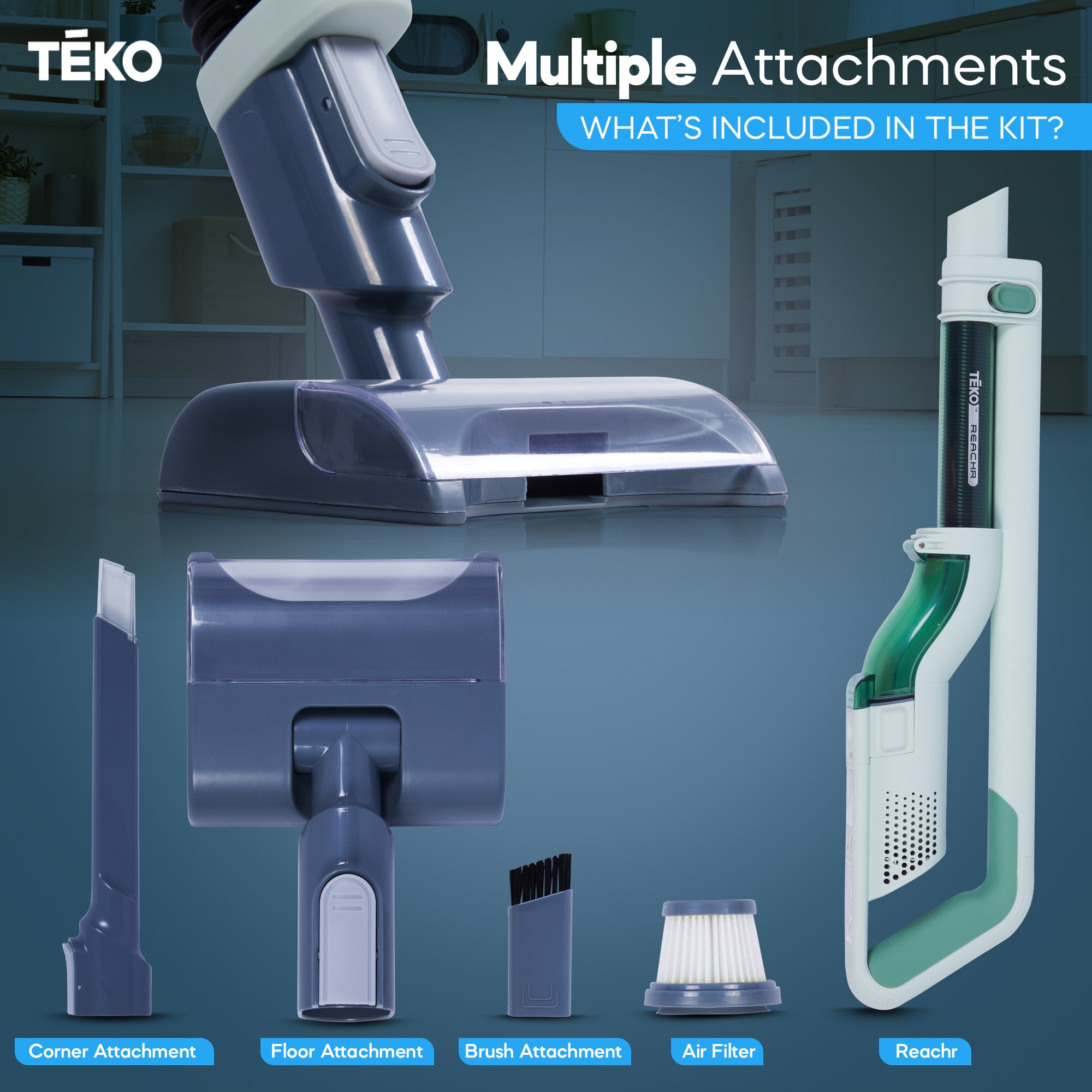 Teko Reachr Handheld Vacuum