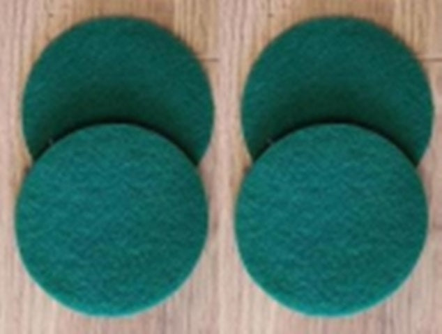 Hover Scrubber Pads -  Four Dark Green Scrubber Pads