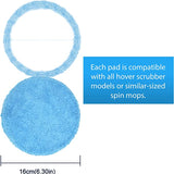 Blue Microfiber Mop Polishing Pad Pack