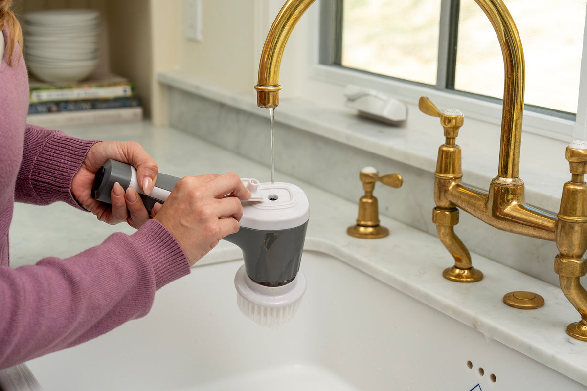 Fill with your favorite cleaning solution