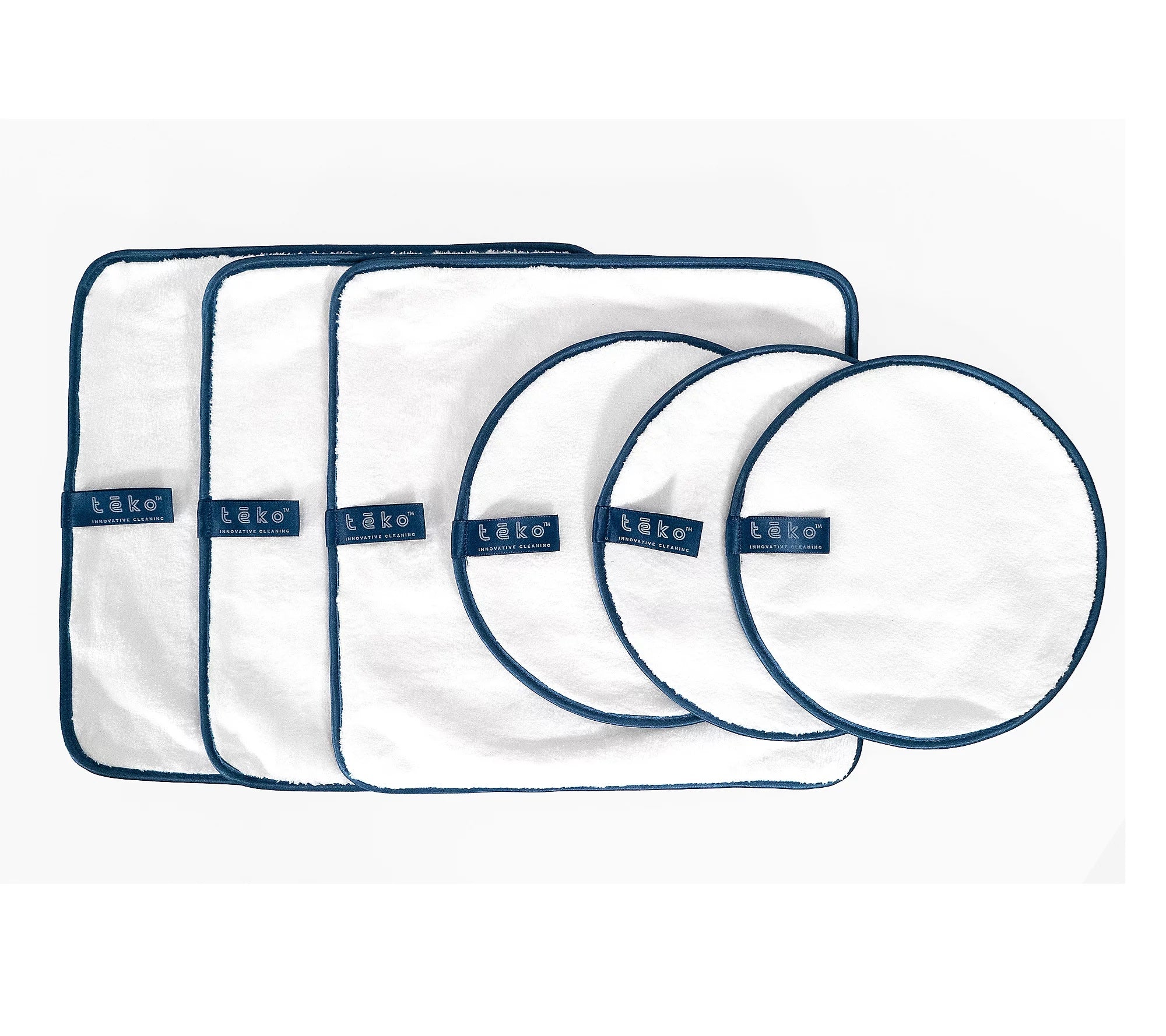 TEKO Set of 6 Microfiber Cleaning Pads
