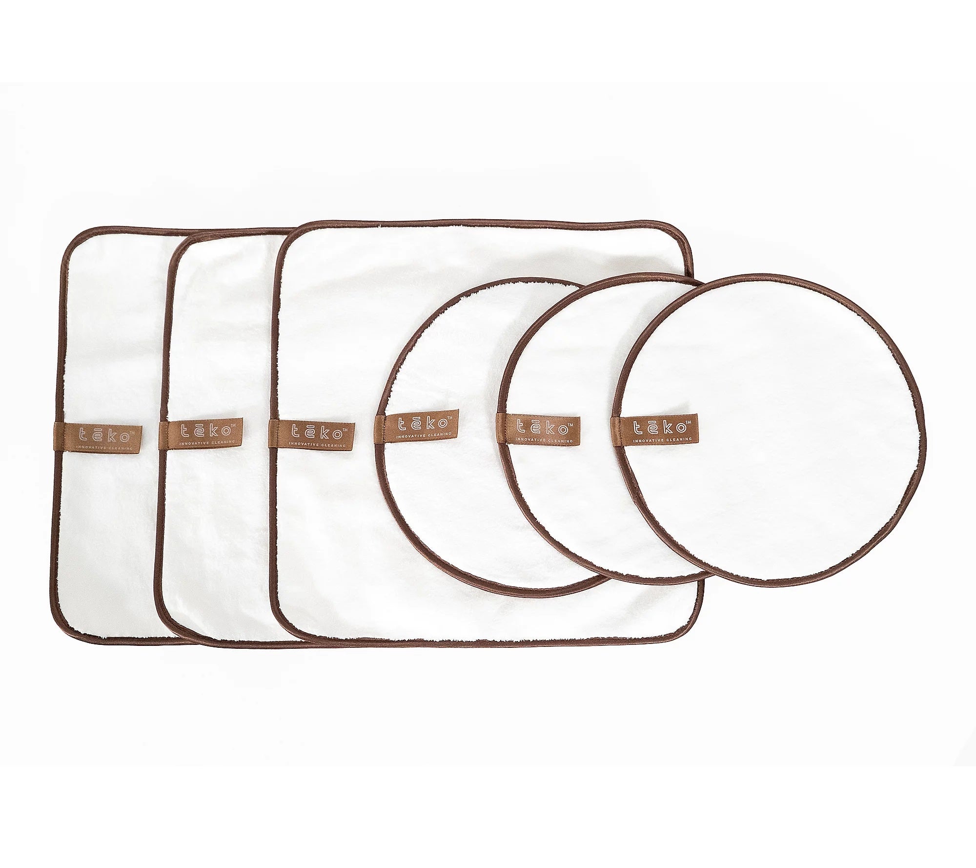 TEKO Set of 6 Microfiber Cleaning Pads