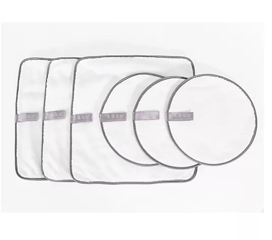 TEKO Set of 6 Microfiber Cleaning Pads