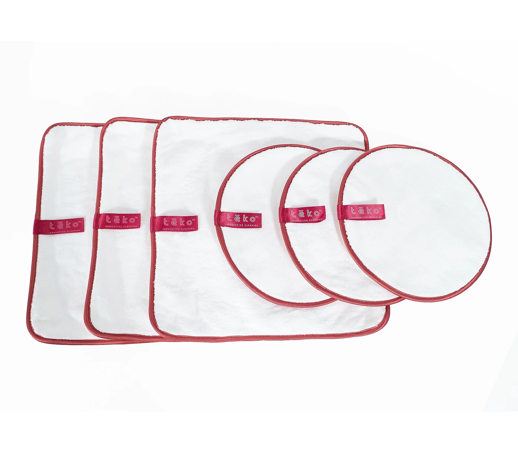 TEKO Set of 6 Microfiber Cleaning Pads