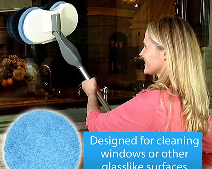 Blue Microfiber Mop Polishing Pad Pack