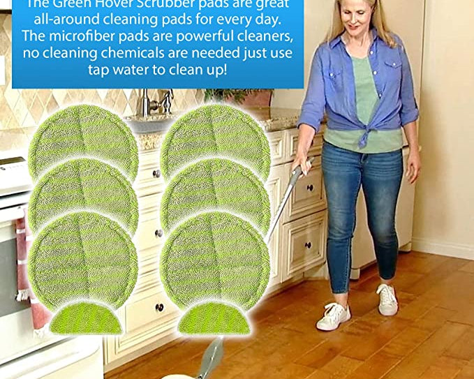 Green Microfiber Mop Pad Pack